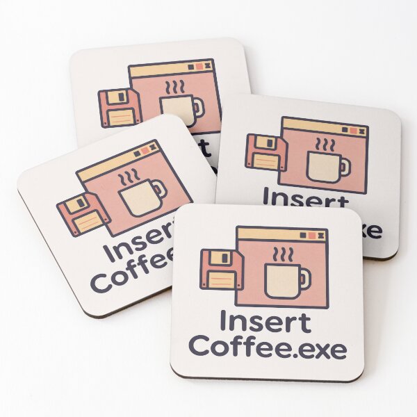 Item preview, Insert Coffee.exe Retro Pixel Design designed and sold by SplashTastic.