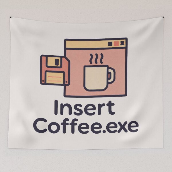 Item preview, Insert Coffee.exe Retro Pixel Design designed and sold by SplashTastic.