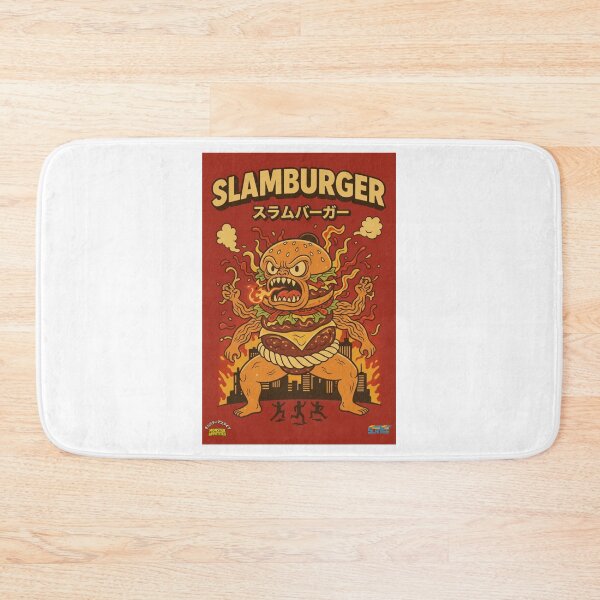 Item preview, Pop Art Slamburger – Red Kaiju Burger Monster designed and sold by SlanTee.