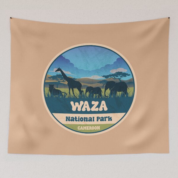Item preview, Waza National Park Cameroon Safari Adventure Art designed and sold by CynthiaGraphics.