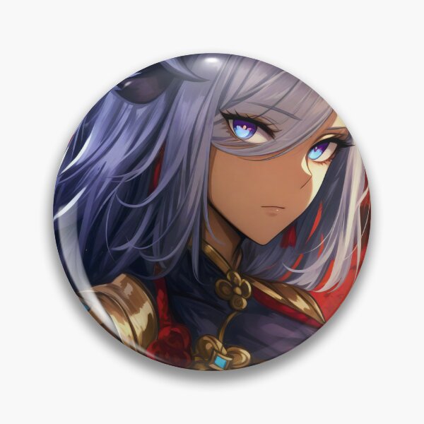 Item preview, Shenhe Fanart Cryo Polearm Exorcist Anime Colorful Hot Print Design designed and sold by Senpaiwaves.