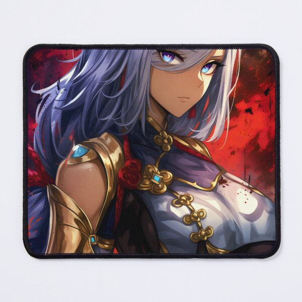Item preview, Shenhe Fanart Cryo Polearm Exorcist Anime Colorful Hot Print Design designed and sold by Senpaiwaves.