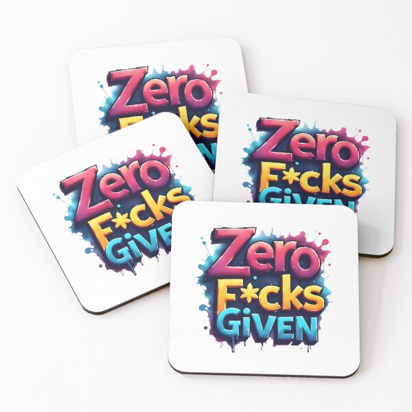 Item preview, Zero F*cks Given | Sarcastic Humor Design by Too Real Co designed and sold by TooRealCo.