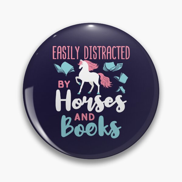 Item preview, Easily Distracted by Horses and Books designed and sold by jaygo.