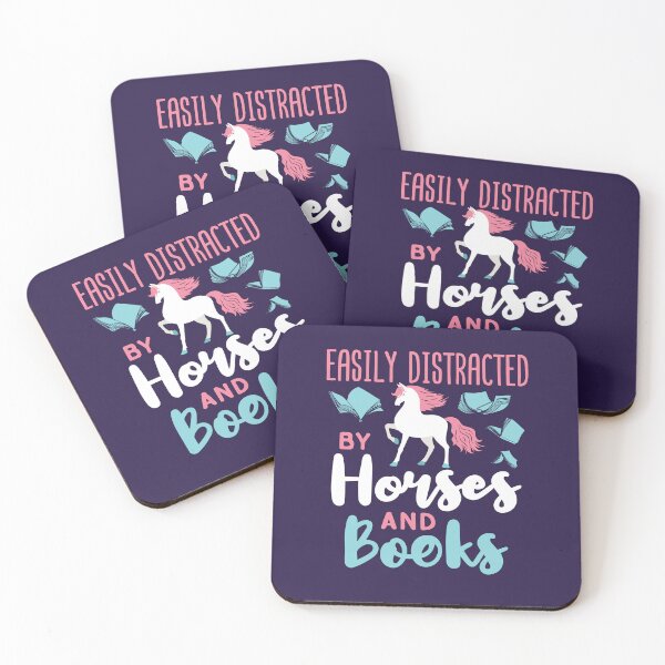 Item preview, Easily Distracted by Horses and Books designed and sold by jaygo.