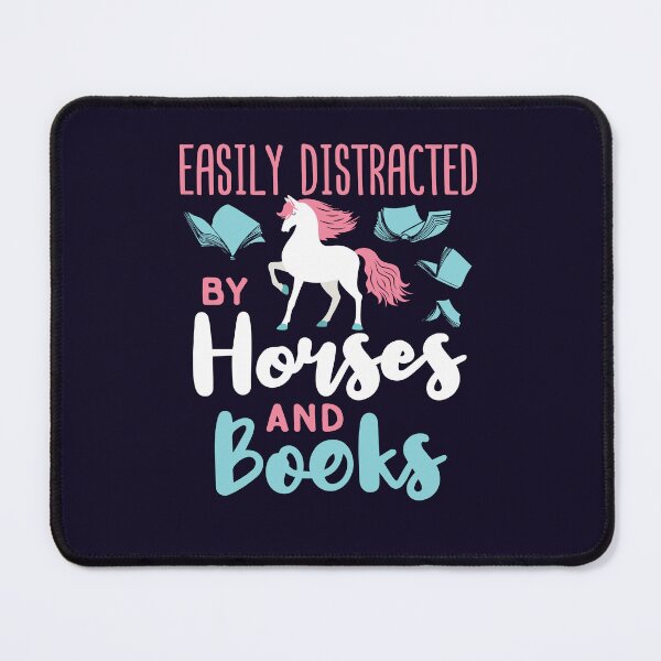Item preview, Easily Distracted by Horses and Books designed and sold by jaygo.