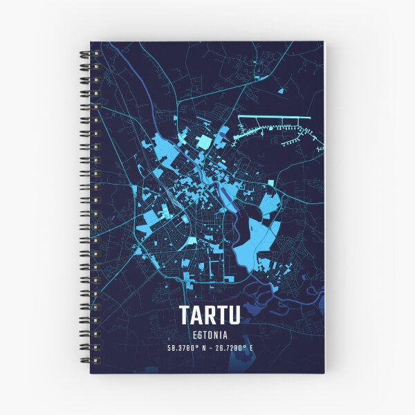 Item preview, Tartu Midnight City Map designed and sold by HomeLivingCo.