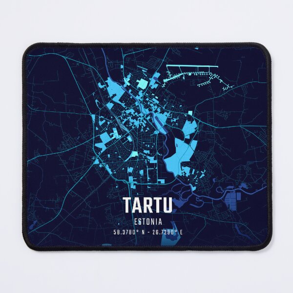 Item preview, Tartu Midnight City Map designed and sold by HomeLivingCo.