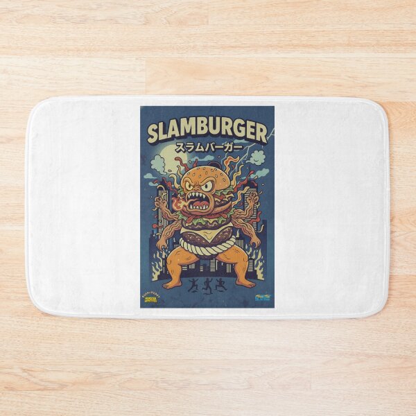 Item preview, Angry Slamburger Kaiju – Vintage Japanese Poster designed and sold by SlanTee.