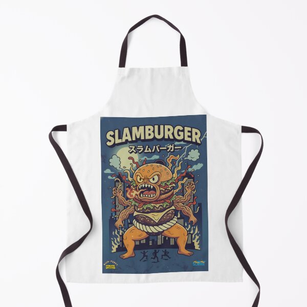 Item preview, Angry Slamburger Kaiju – Vintage Japanese Poster designed and sold by SlanTee.