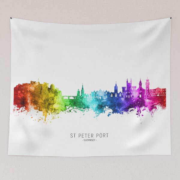 Item preview, St Peter Port Guernsey Channel Islands Skyline designed and sold by ArtPrints.