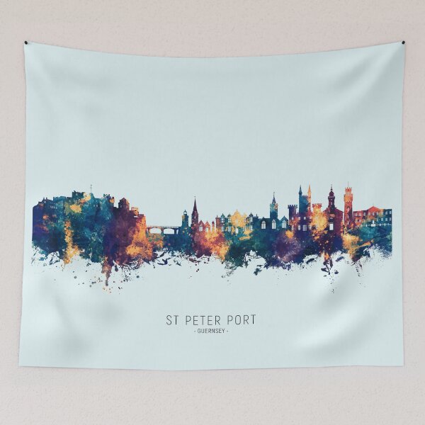 Item preview, St Peter Port Guernsey Channel Islands Skyline designed and sold by ArtPrints.