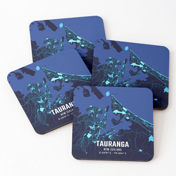 Item preview, Tauranga Midnight City Map designed and sold by HomeLivingCo.