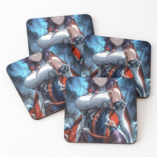 Item preview, Rosaria Fanart Cryo Polearm Nun Gothic Anime T-Shirt designed and sold by Senpaiwaves.