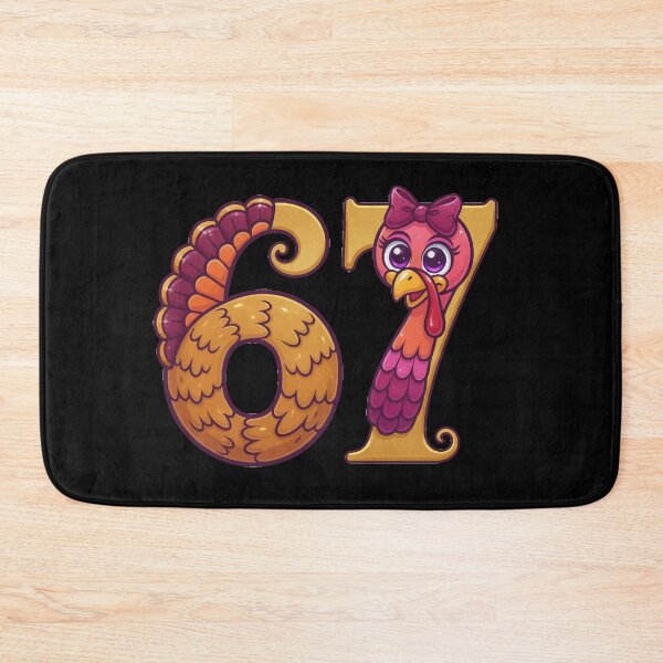Item preview, 67 Funny Turkey Thanksgiving Six Seven Trending Gen Z Meme designed and sold by BANKACEM.STORE.