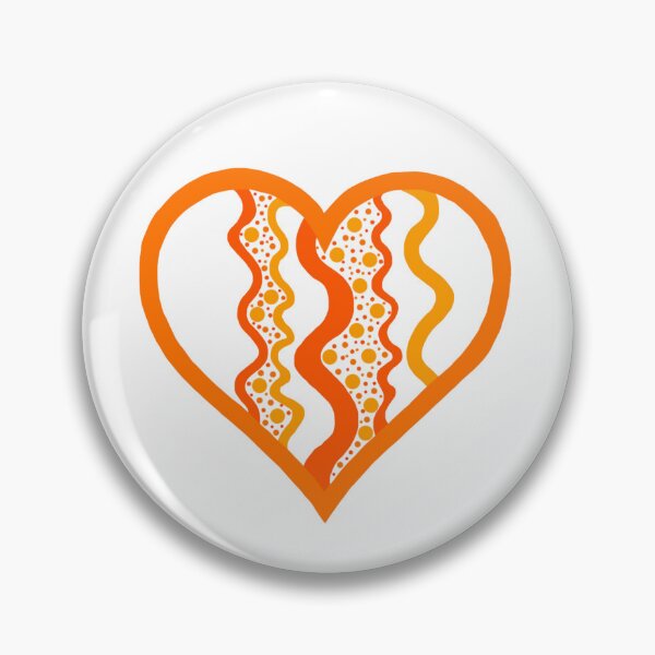Item preview, Abstract Orange Heart designed and sold by Pandaerable.