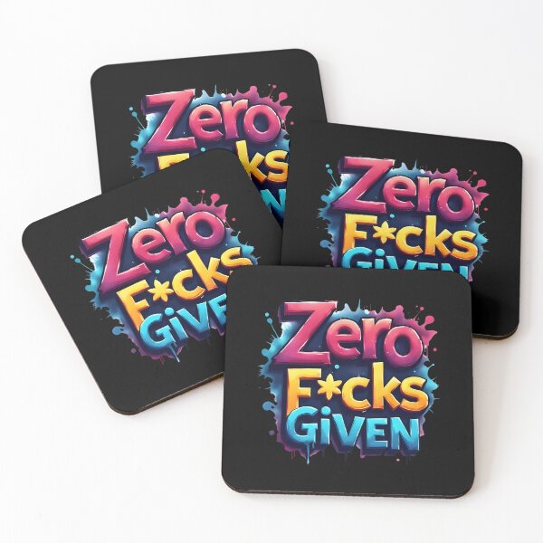 Item preview, Zero F*cks Given | Sarcastic Humor Design by Too Real Co designed and sold by TooRealCo.