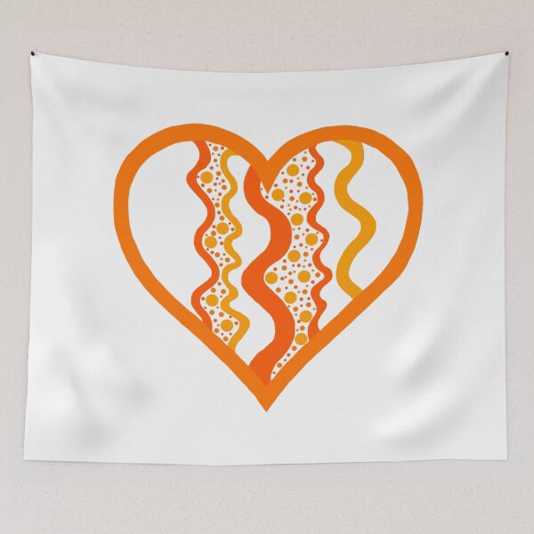 Item preview, Abstract Orange Heart designed and sold by Pandaerable.