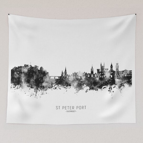 Item preview, St Peter Port Guernsey Channel Islands Skyline designed and sold by ArtPrints.