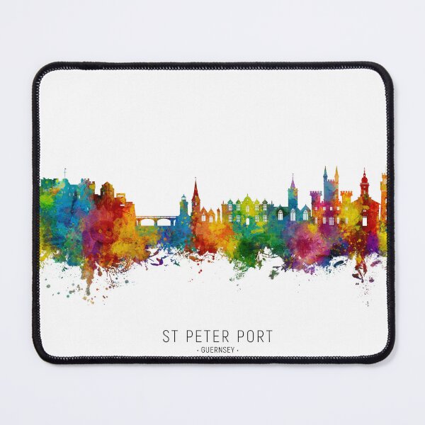 Item preview, St Peter Port Guernsey Channel Islands Skyline designed and sold by ArtPrints.