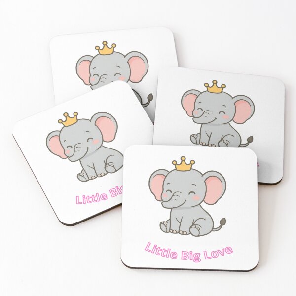 Item preview, Little Big Love – Cute Baby Elephant designed and sold by UmniTok.