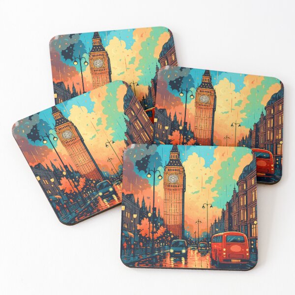 Item preview, London After Rain – Urban Reflections designed and sold by ArtesioByZaber.