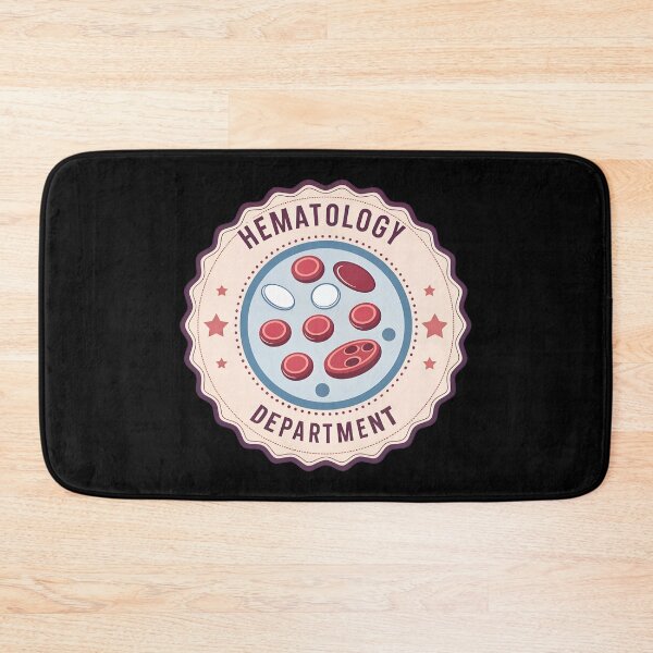Item preview, Vintage Hematology Department Badge  – Minimal Blood Smear Illustration for Lab Techs & Med Students designed and sold by VividOrganica.
