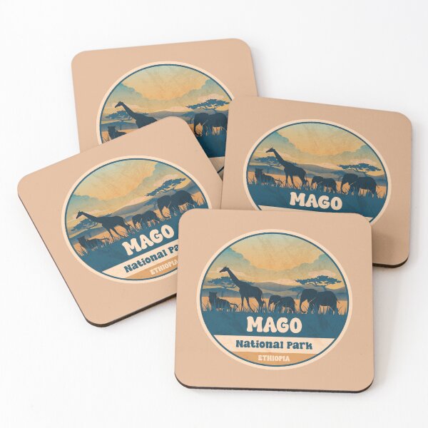Item preview, Mago National Park Ethiopia Safari Adventure Art designed and sold by CynthiaGraphics.