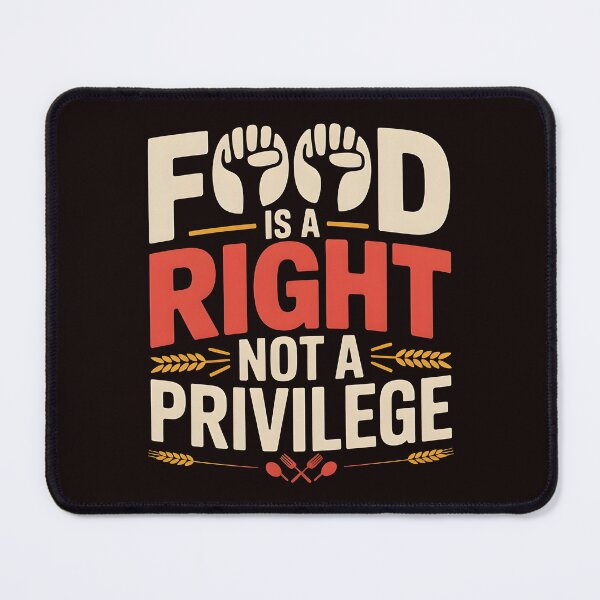 Item preview, Food Is a Right Not a Privilege – Human Rights Statement Tee designed and sold by Redgiant87x.