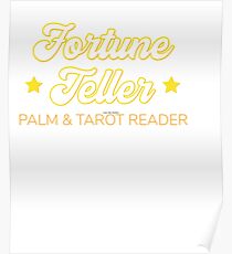 Your Friendly Psychic Tshirt Design fortune teller Poster