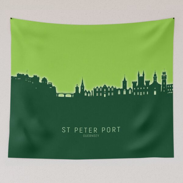 Item preview, St Peter Port Guernsey Channel Islands Skyline designed and sold by ArtPrints.
