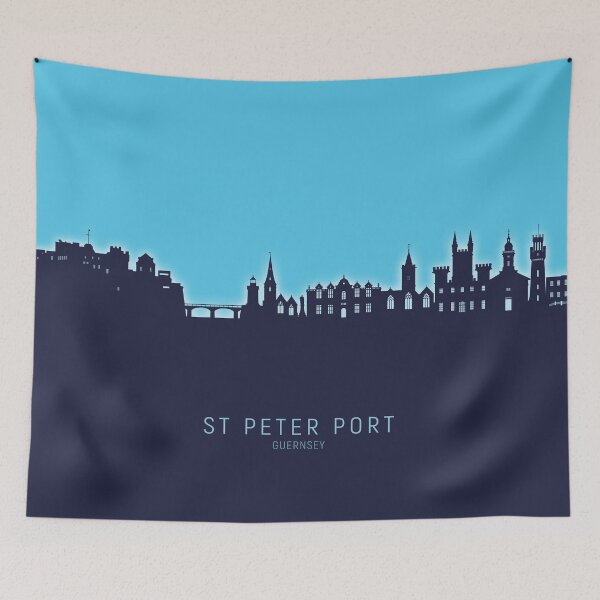 Item preview, St Peter Port Guernsey Channel Islands Skyline designed and sold by ArtPrints.