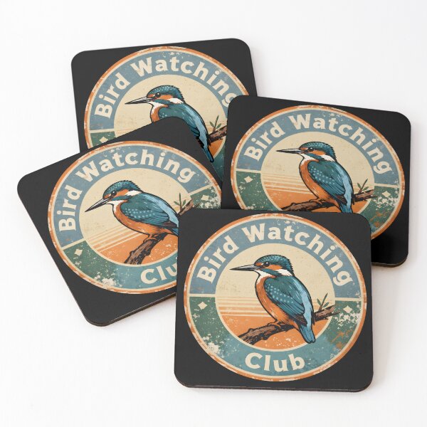 Item preview, Vintage Bird Watching Club T-Shirt | Retro Kingfisher Ornithology Design designed and sold by NatureNookTees.