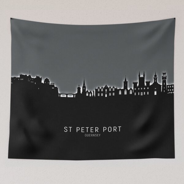Item preview, St Peter Port Guernsey Channel Islands Skyline designed and sold by ArtPrints.