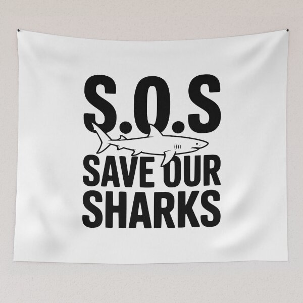 Item preview, S.O.S Save Our Sharks designed and sold by Frank Ring.