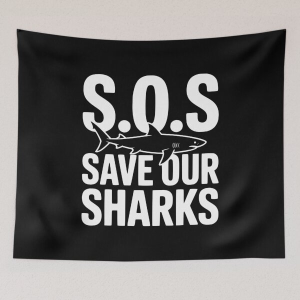 Item preview, S.O.S Save Our Sharks designed and sold by Frank Ring.