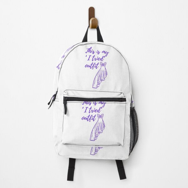 Item preview, This Is My' I Tried Outfit purle Quote designed and sold by SloganSauce.