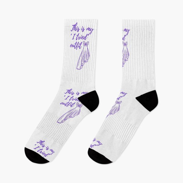 Item preview, This Is My' I Tried Outfit purle Quote designed and sold by SloganSauce.