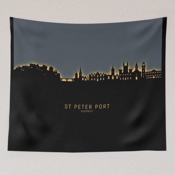 Item preview, St Peter Port Guernsey Channel Islands Skyline designed and sold by ArtPrints.