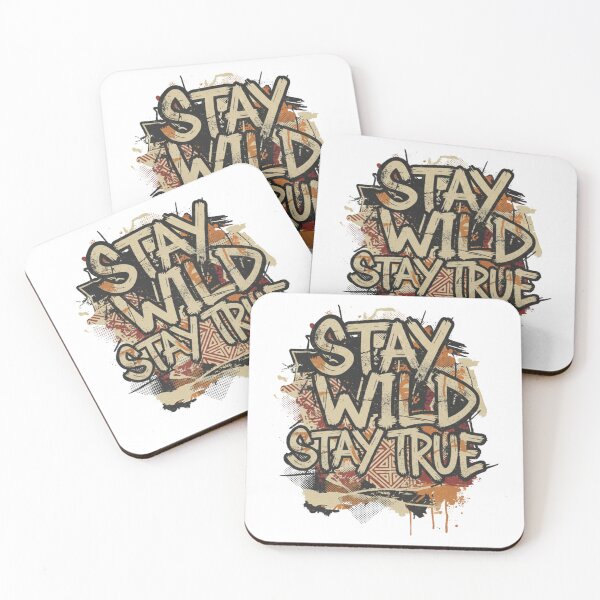Item preview, Stay Wild Stay True — Grunge Tribal Batik Motivational Design designed and sold by MG Aura.