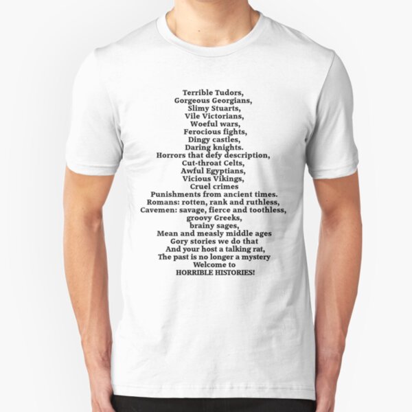 Horrible Histories Theme Song Slim Fit T-Shirt
