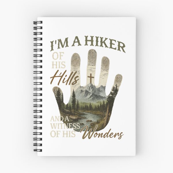 Item preview, Im A Hiker Of His Hills And A Witness Of His Wonders With Peaceful Mountain Beauty designed and sold by ImeldaSparks.