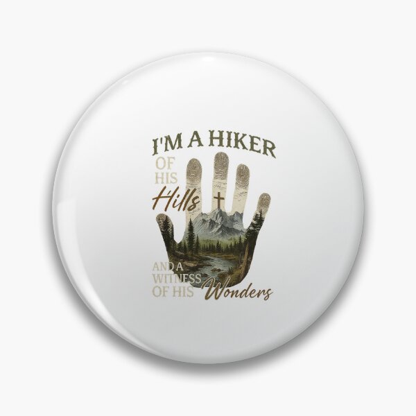 Item preview, Im A Hiker Of His Hills And A Witness Of His Wonders With Peaceful Mountain Beauty designed and sold by ImeldaSparks.