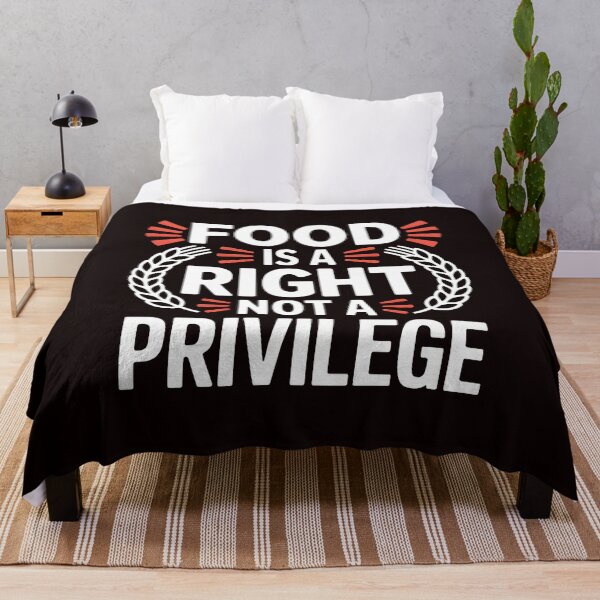 Item preview, Food Is a Right Not a Privilege – Justice & Equality Graphic designed and sold by Redgiant87x.