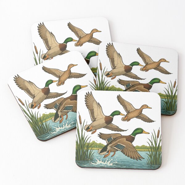 Item preview, Retro Mallard Ducks Fall designed and sold by ZBIFBOUETLA.