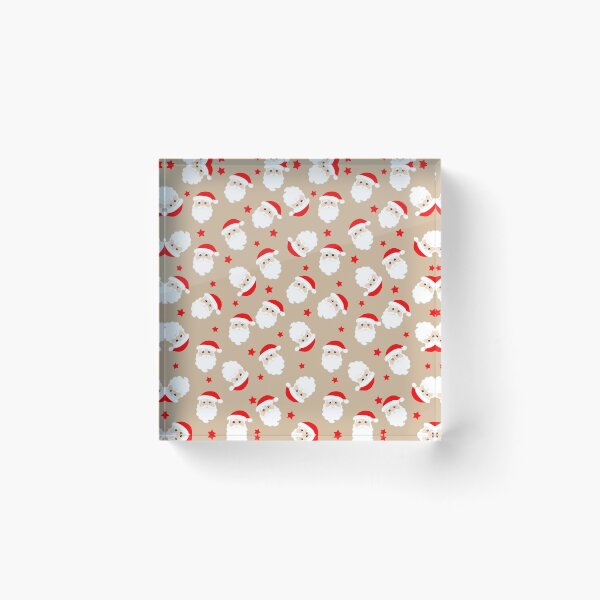 Item preview, Santa Faces Pattern Christmas Santa Claus Print designed and sold by bestggraphico.