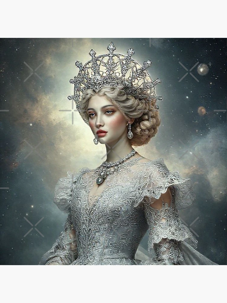 Imagen 2 de 2, Lámina rígida con la obra Celestial Moon Rococo Queen, diseñada y vendida por JKCreativeFlow.