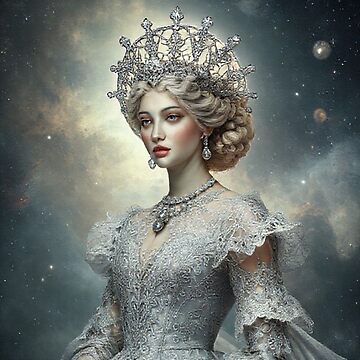 Artwork thumbnail, Celestial Moon Rococo Queen by JKCreativeFlow