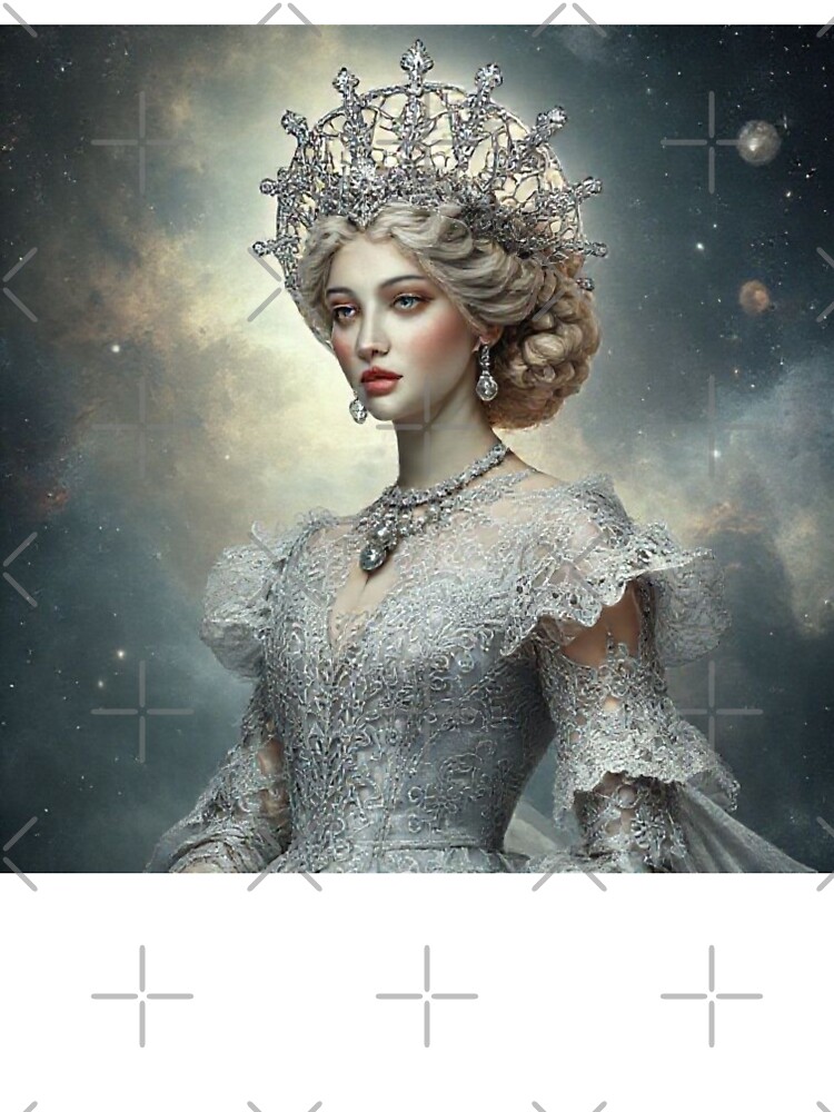 Thumbnail 7 of 7, Oversized T-Shirt, Celestial Moon Rococo Queen designed and sold by JKCreativeFlow.
