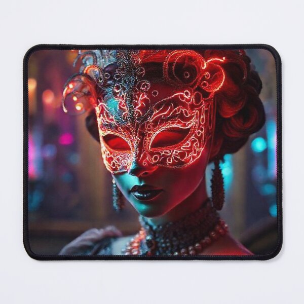 Item preview, Neon Masquerade Rococo Princess designed and sold by JKCreativeFlow.